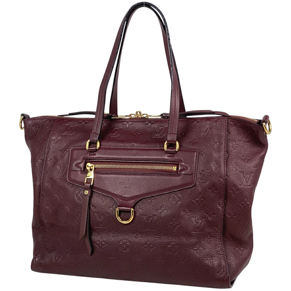 Louis Vuitton Lumineuse Shoulder Bag Handbag Monogram Empreinte Aurore